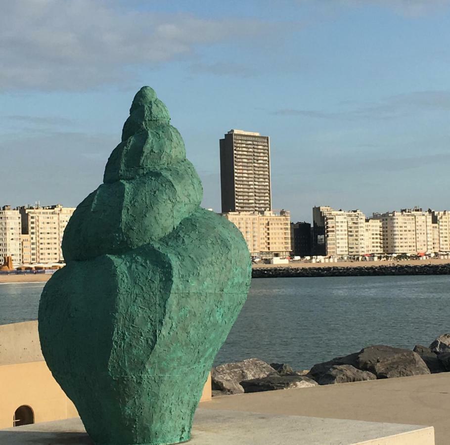 Sea And City View With Double Terrace Flat C Oostende Eksteriør bilde